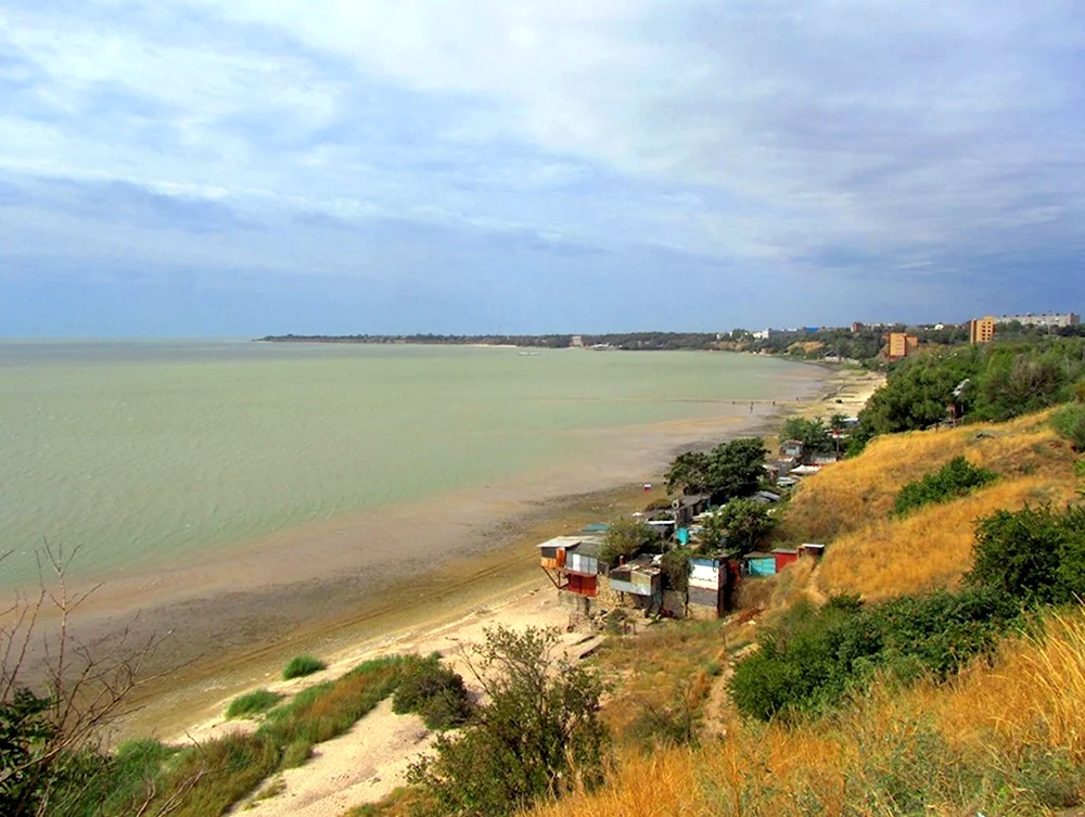 Берег Азовского моря Таганрог