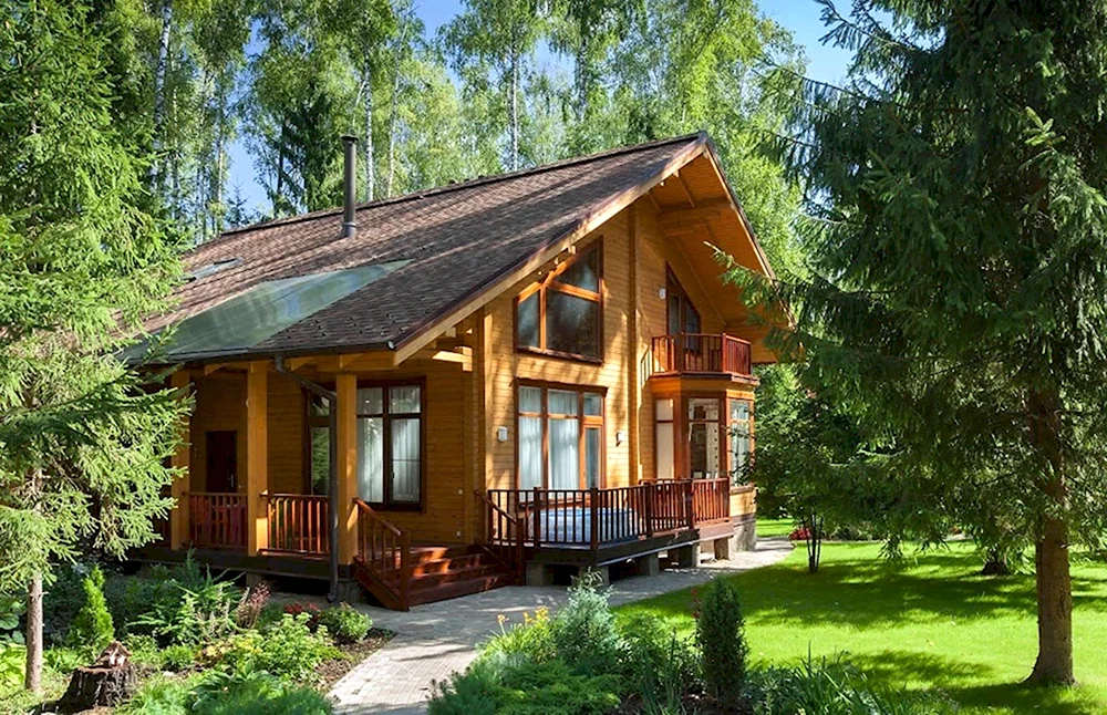 Дом из клееного бруса Скандинавия