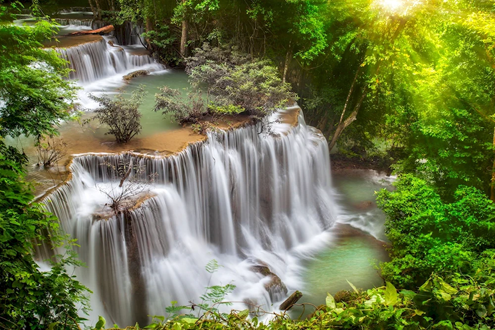 Фотообои водопад Erawan