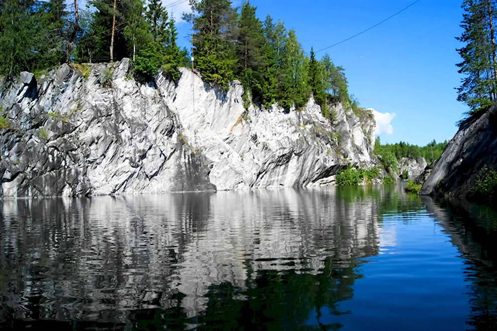 Горный парк Рускеала мраморный каньон