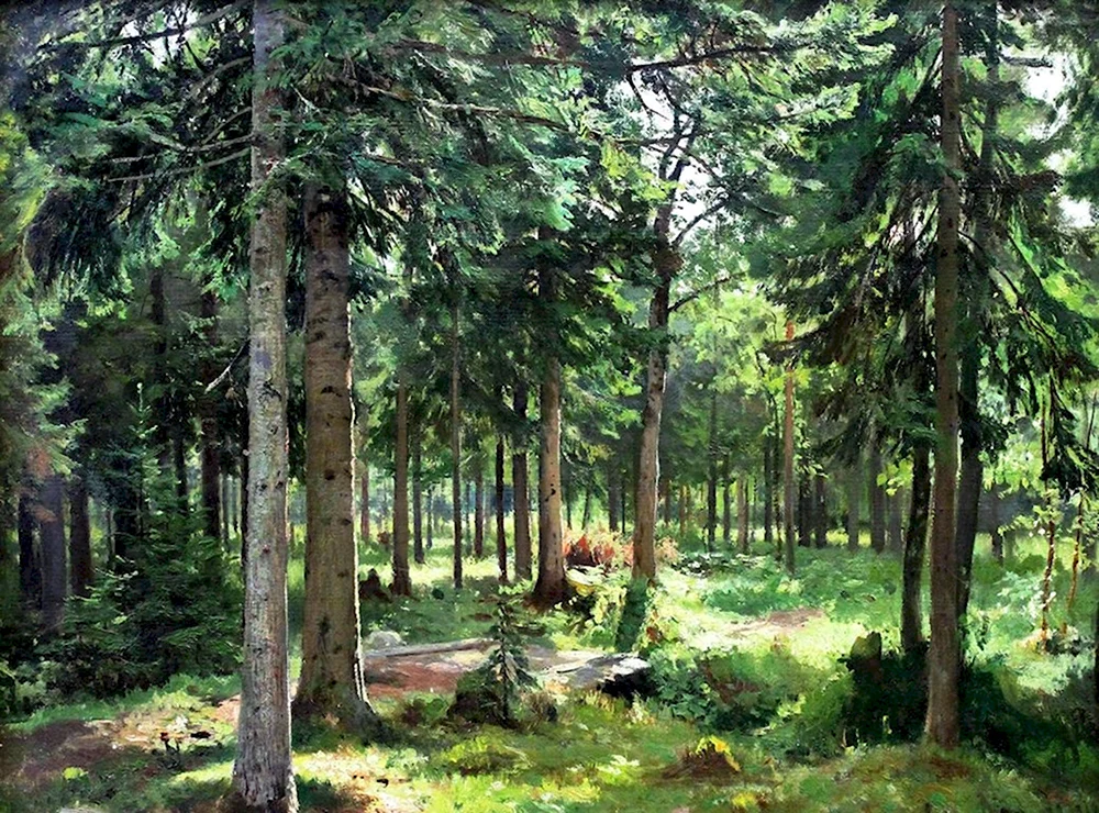 Иван Шишкин еловый лес