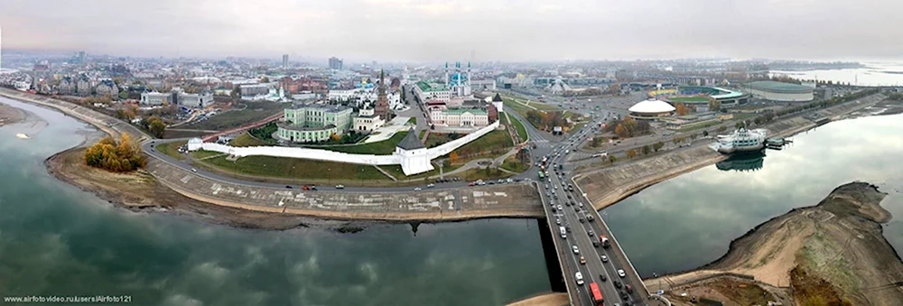 Казань река Волга и Казанка