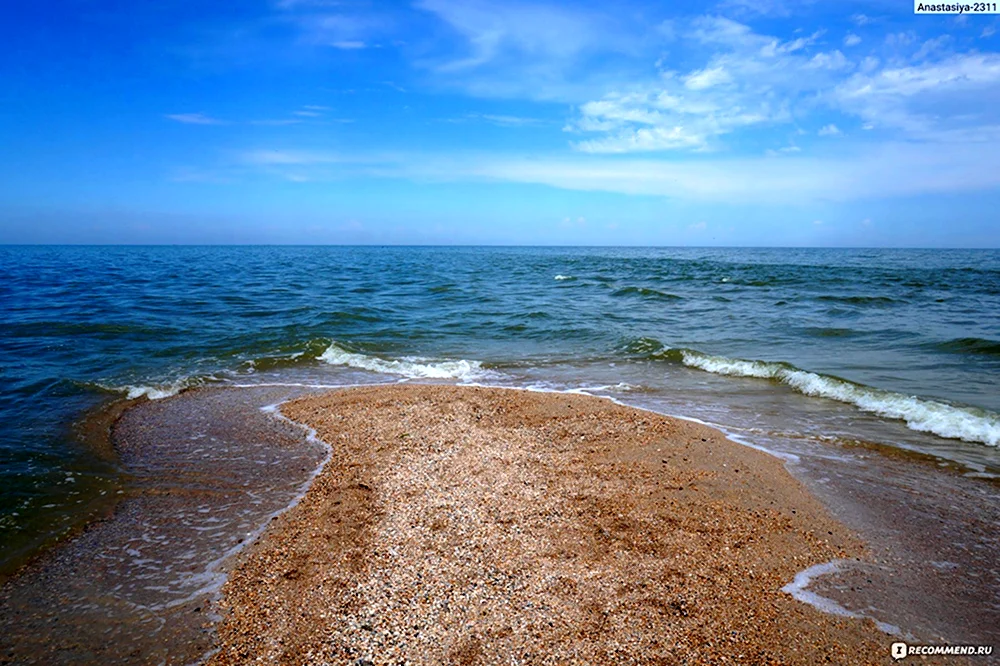 Коса Азовское море и Таганрогский залив
