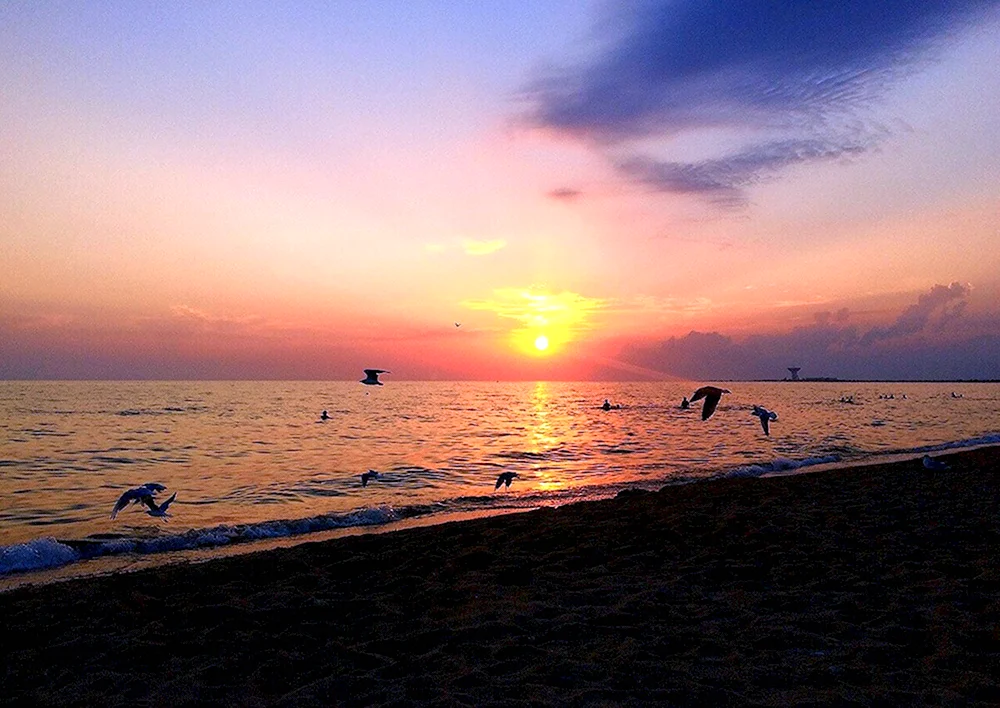 Крым Евпатория закат