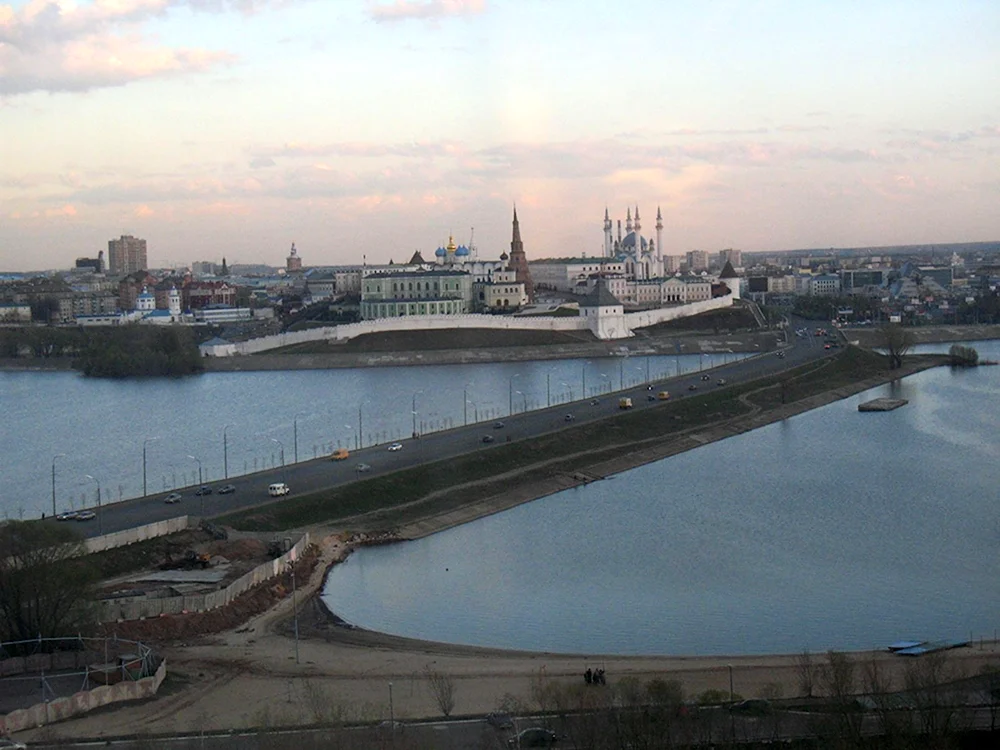 Мост Ленинская дамба Казань
