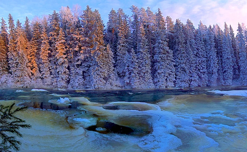 Река Янисйоки Карелия