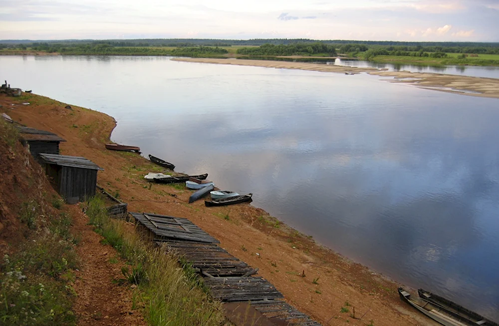 Река Мезень Лешуконье
