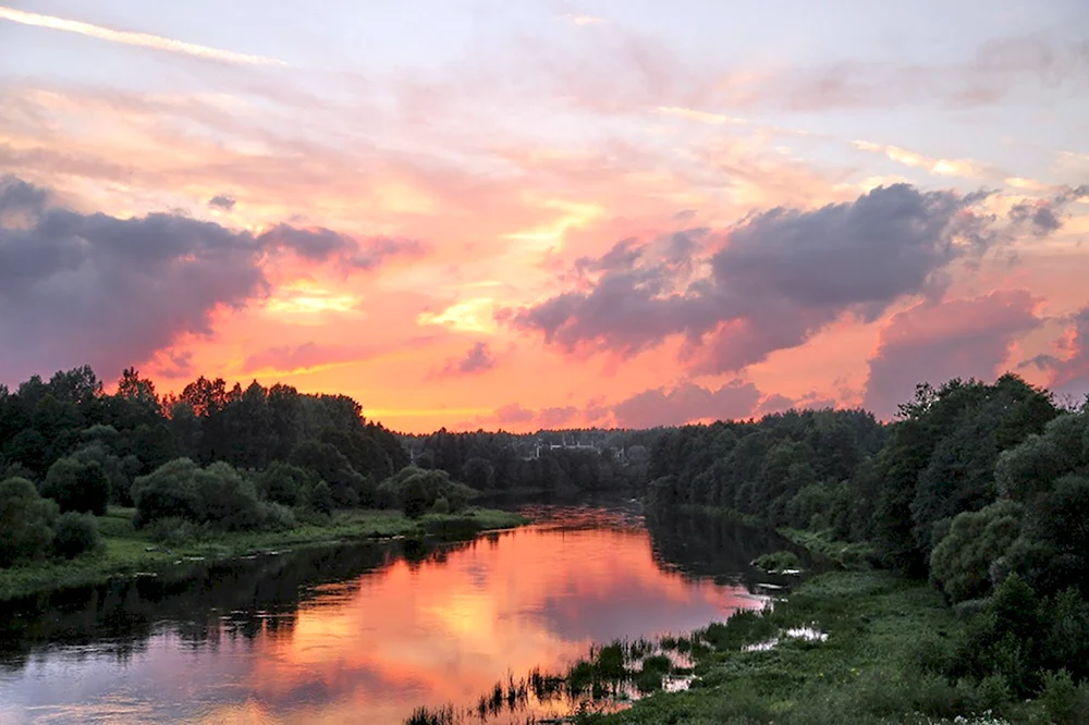 Река Вилия в Беларуси