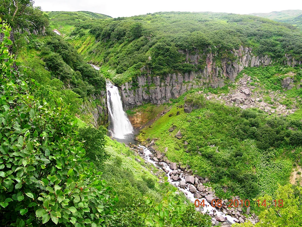 Водопад тихий Камчатка