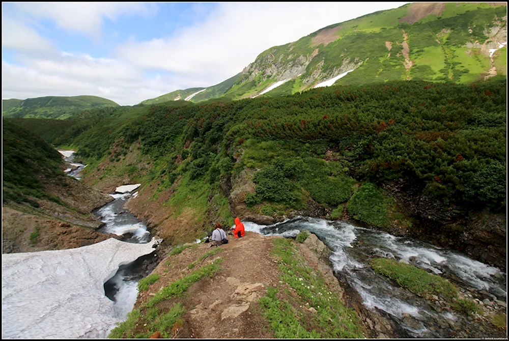 Водопад Вачкажец Камчатка