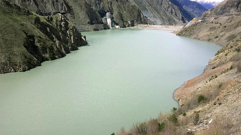 Зарамагское водохранилище Северная Осетия