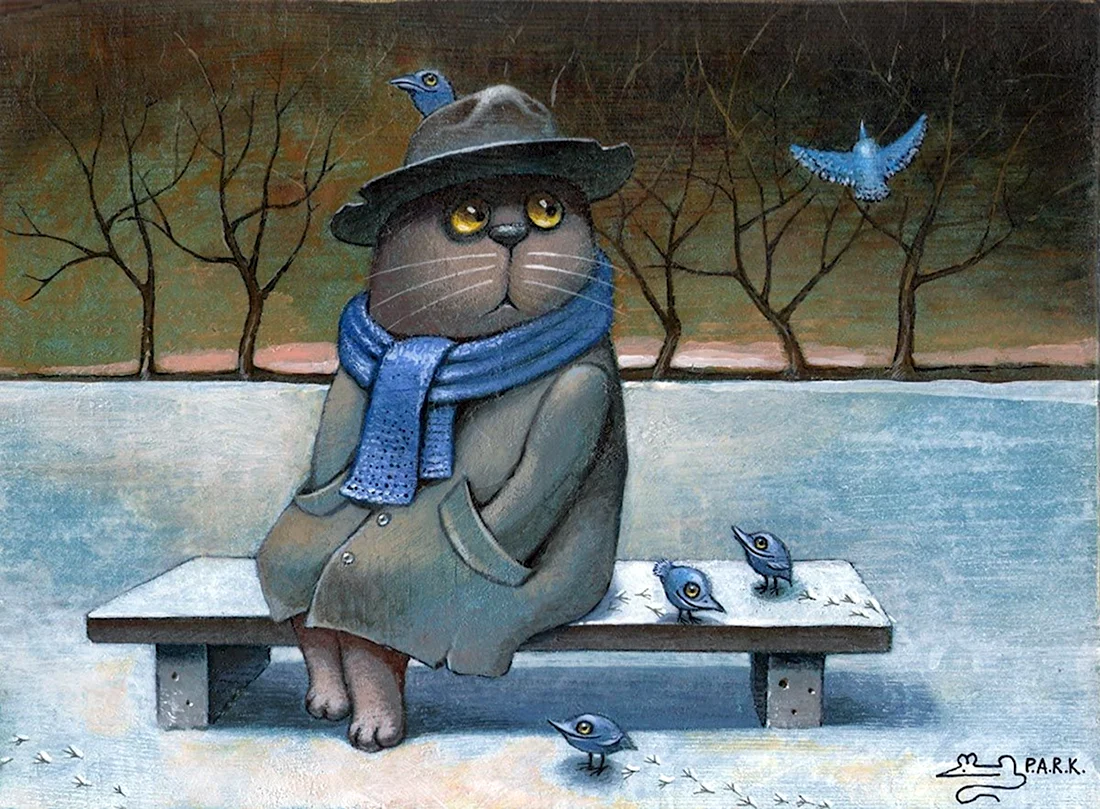 Кот в пальто