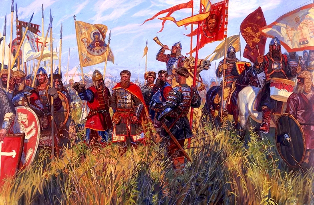 Куликовская битва Адольф Ивон 1859