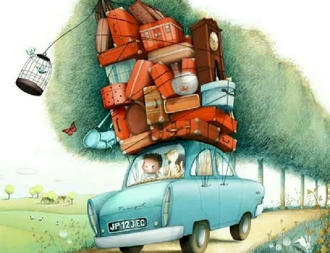 Переезд иллюстрация