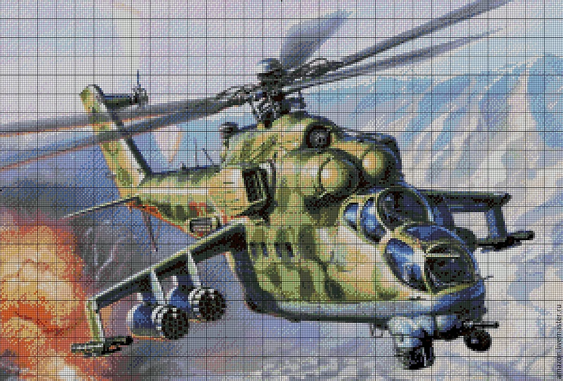 Сборная модель zvezda Советский ударный вертолет ми-24в 7403 1144