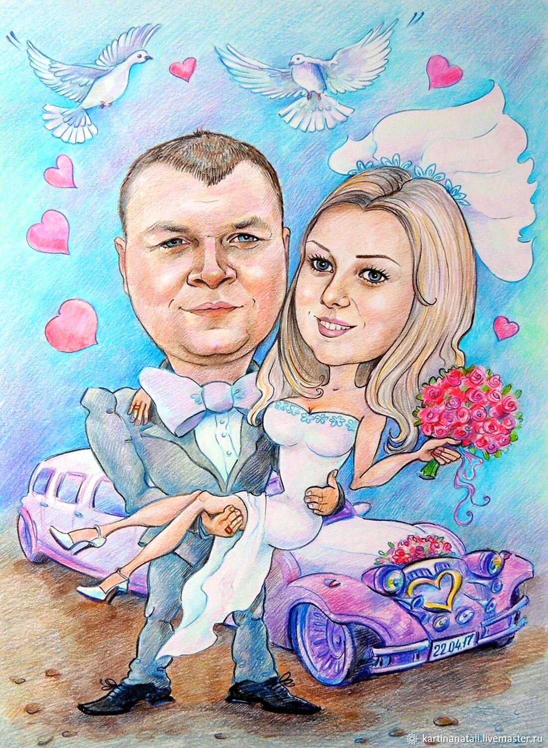 Свадебный шарж