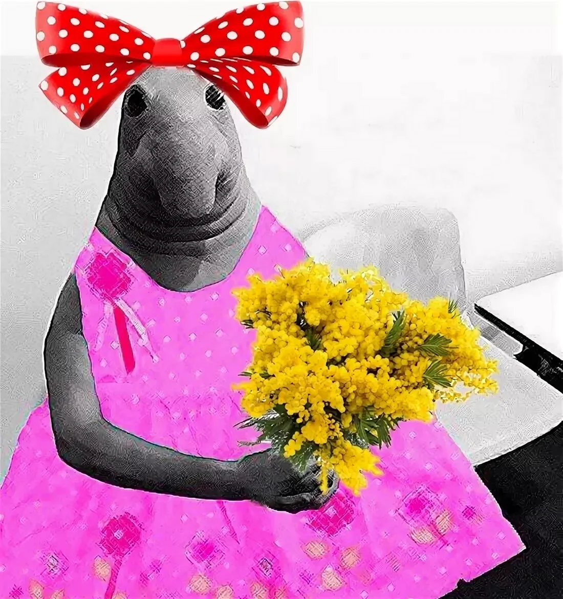 Ждун с цветами