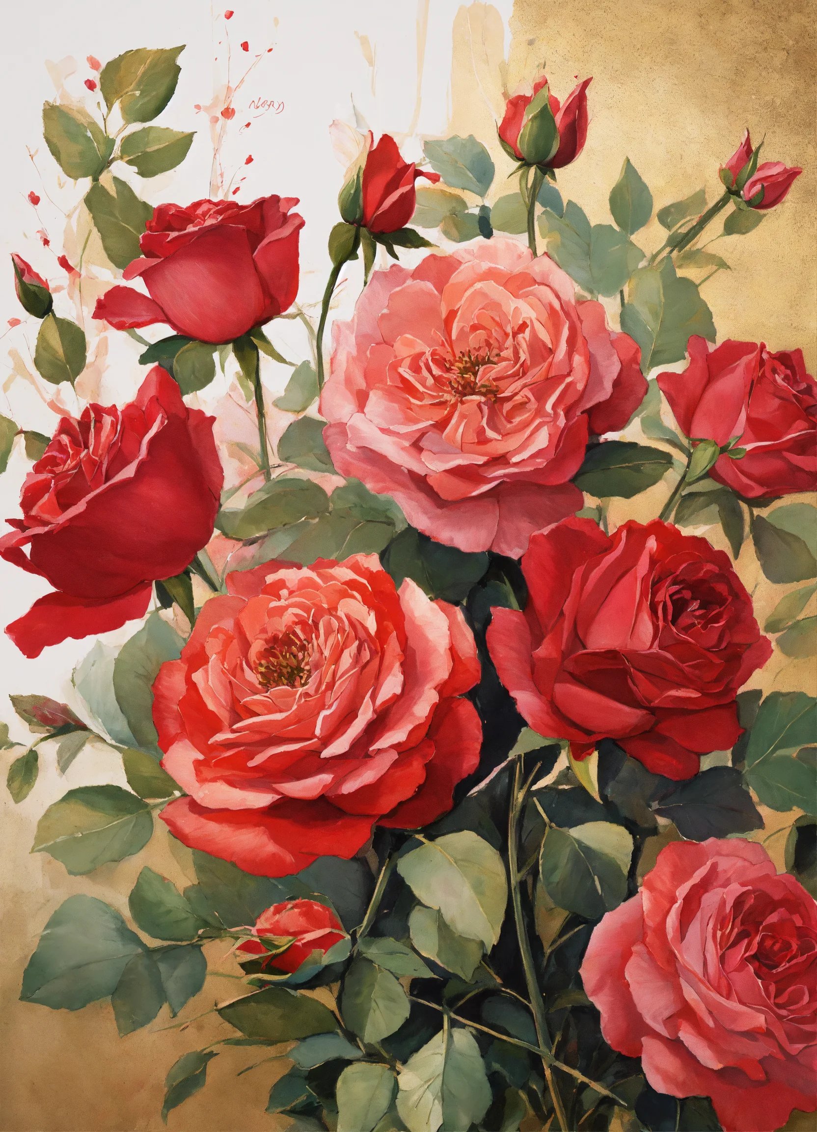 открытка с днем рождения цветы розы