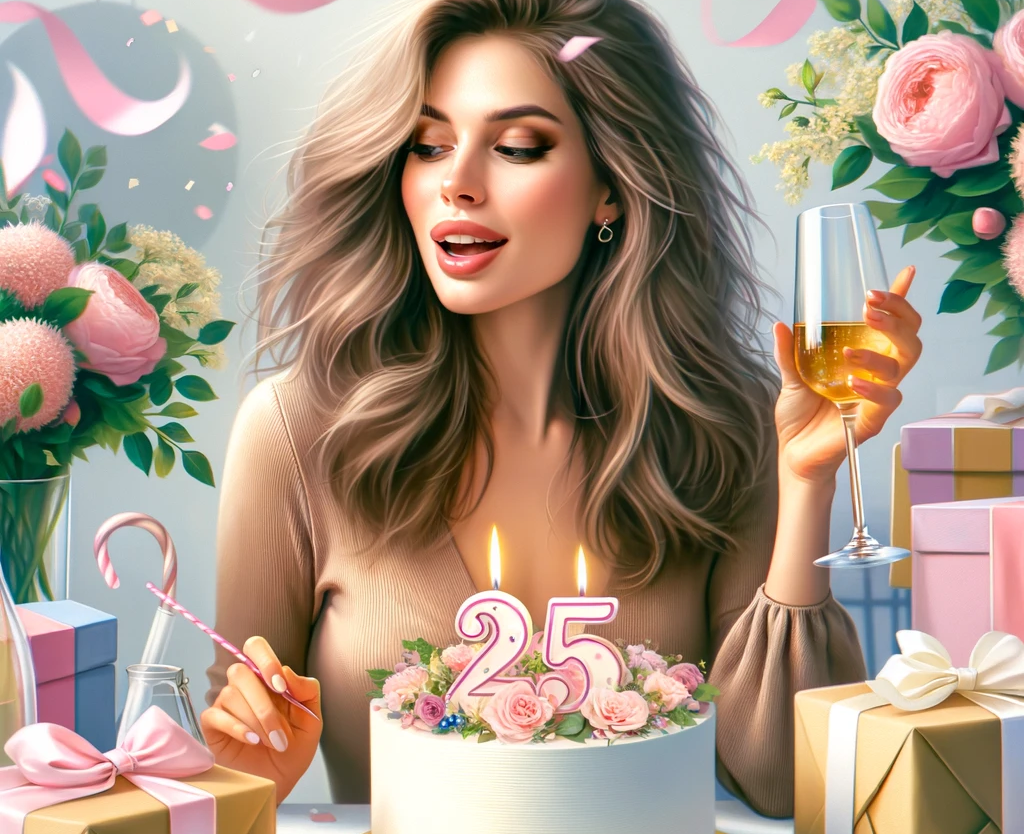 Поздравление с Днем Рождения женщине 25 лет