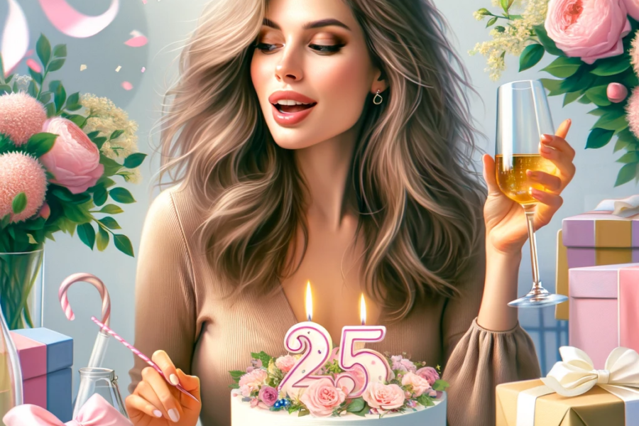 Поздравление с Днем Рождения женщине 25 лет