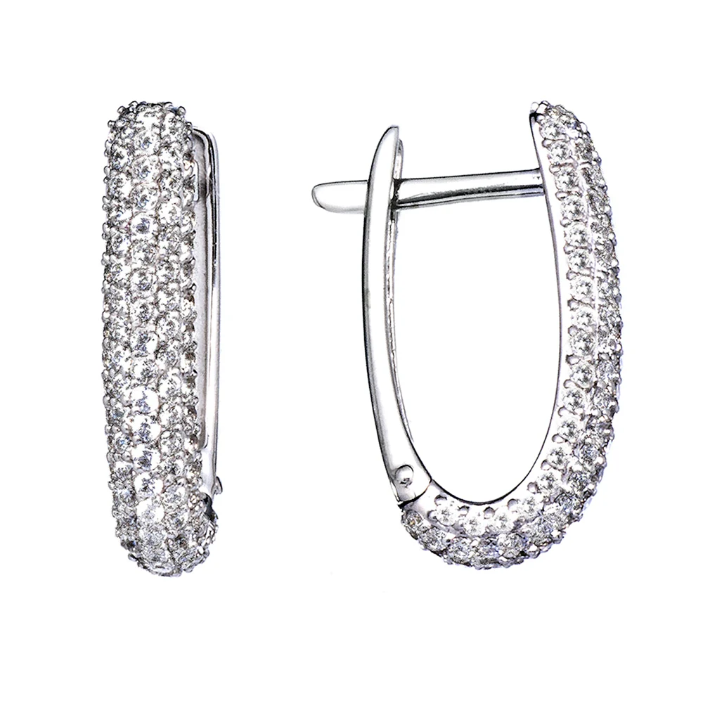 Серьги фианит с105061пв