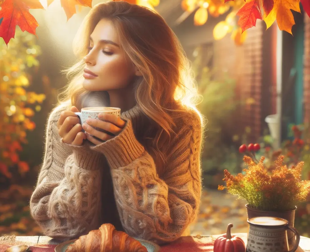 Осенние пожелания с добрым утром любимой
