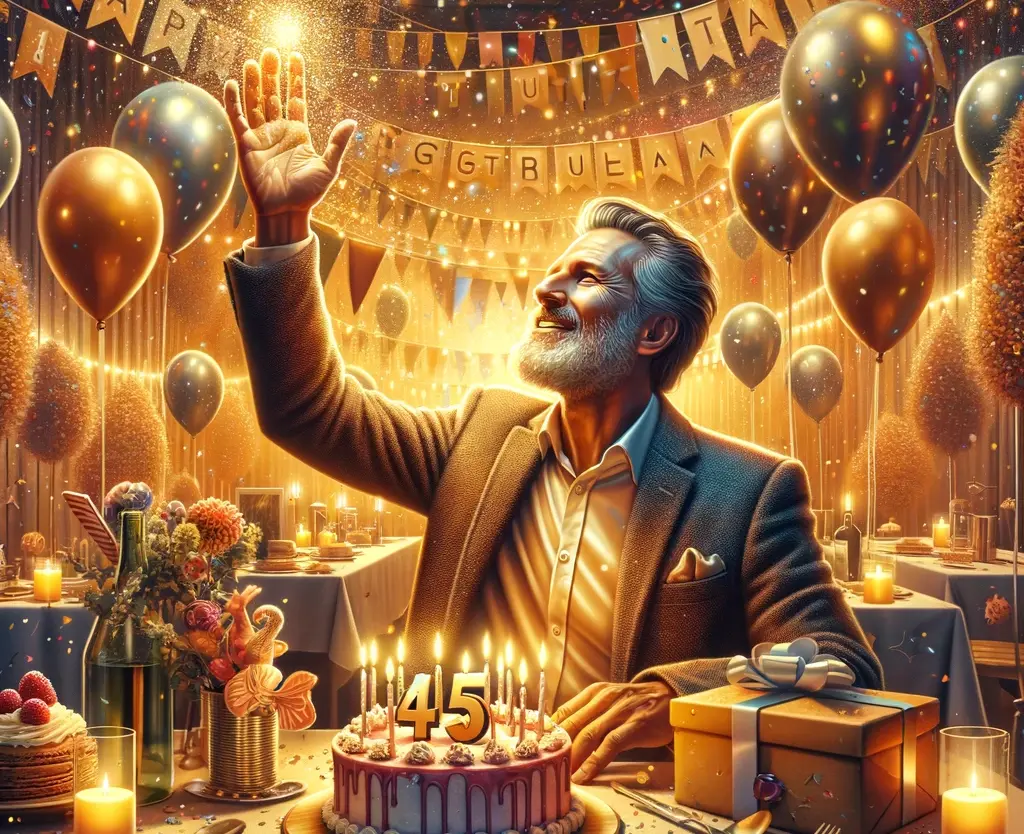 Поздравления с днем рождения мужчине 45 лет – самые лучшие пожелания
