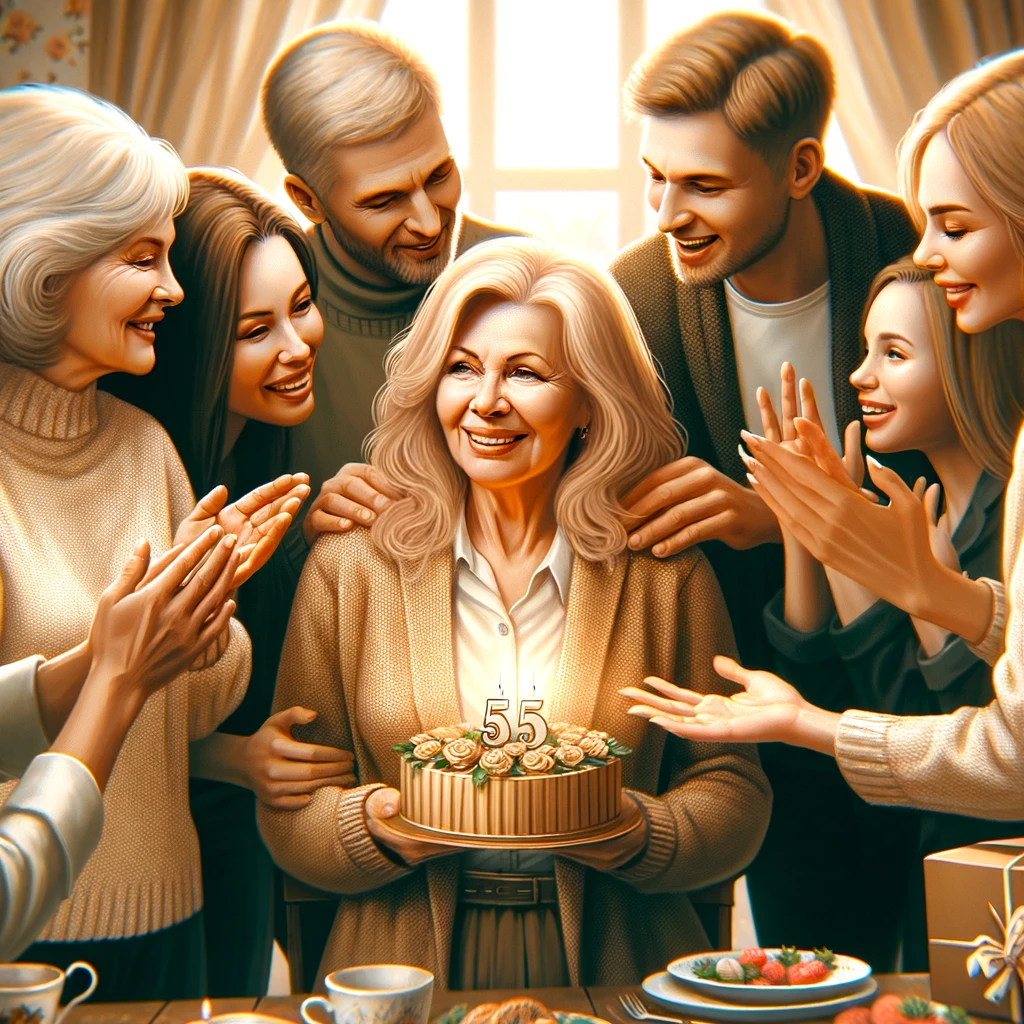 Поздравления с юбилеем маме 55 лет