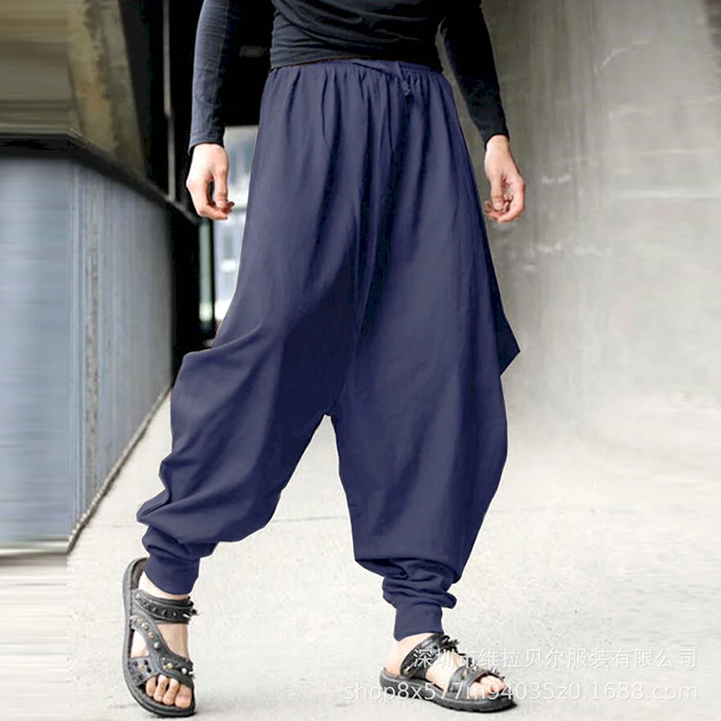 Baggy Loose Cotton Harem Pants мужские