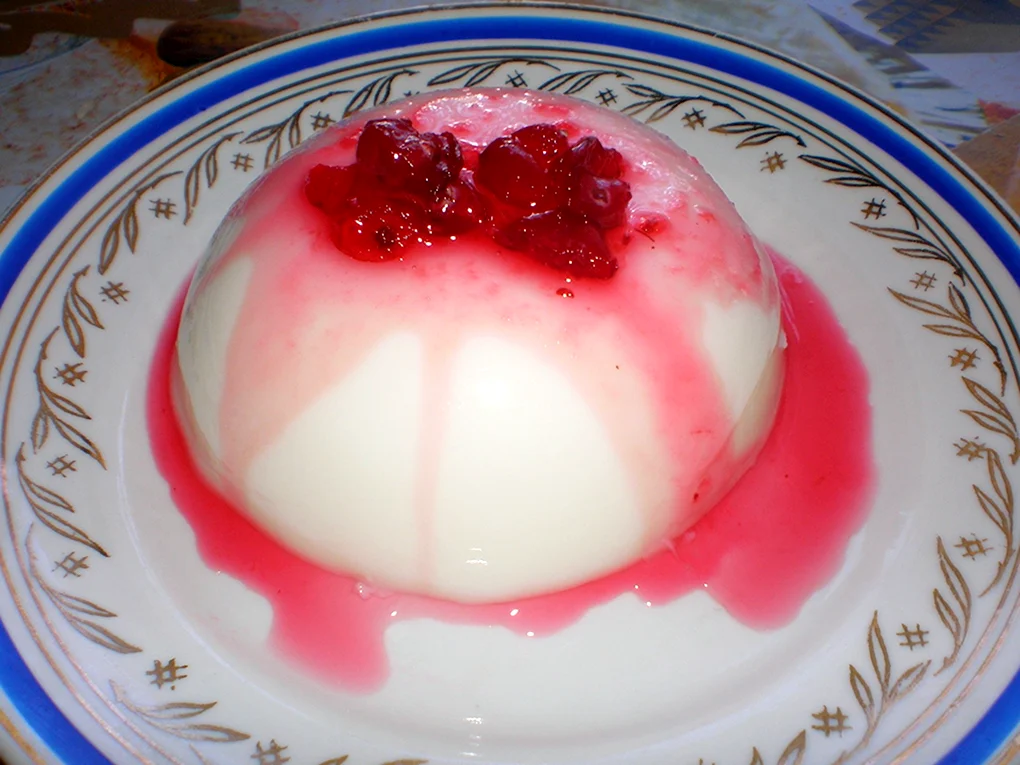 Бланманже из ряженки с желатином