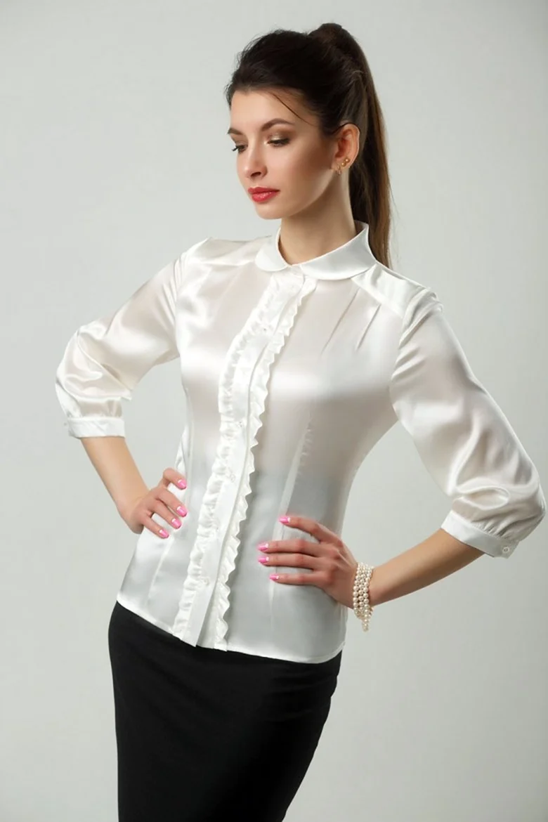 Блузки из атласа