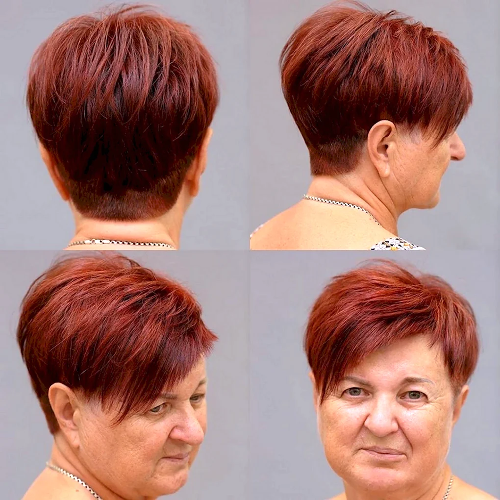 Боб-Пикси с асимметрией стрижка