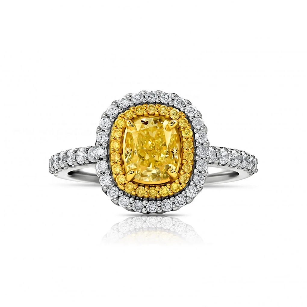 Бриллиант Fancy Light Yellow 2ct