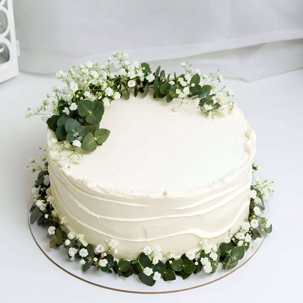 Cake White Flowers