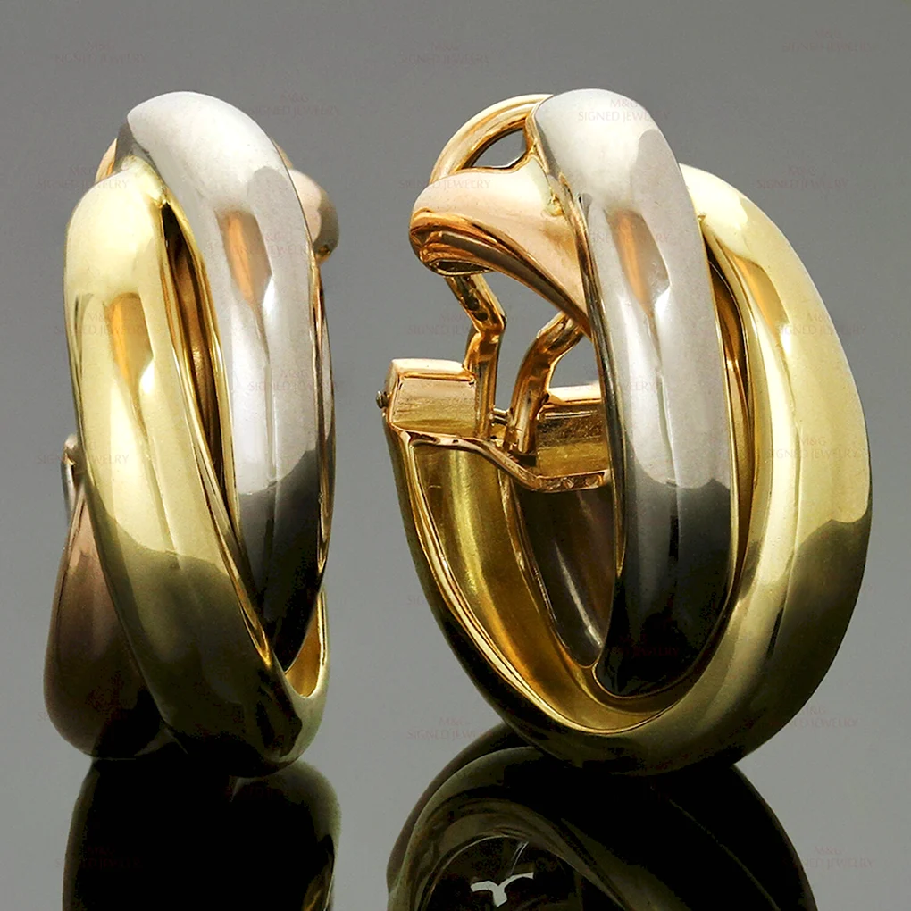 Cartier Trinity серьги 361276