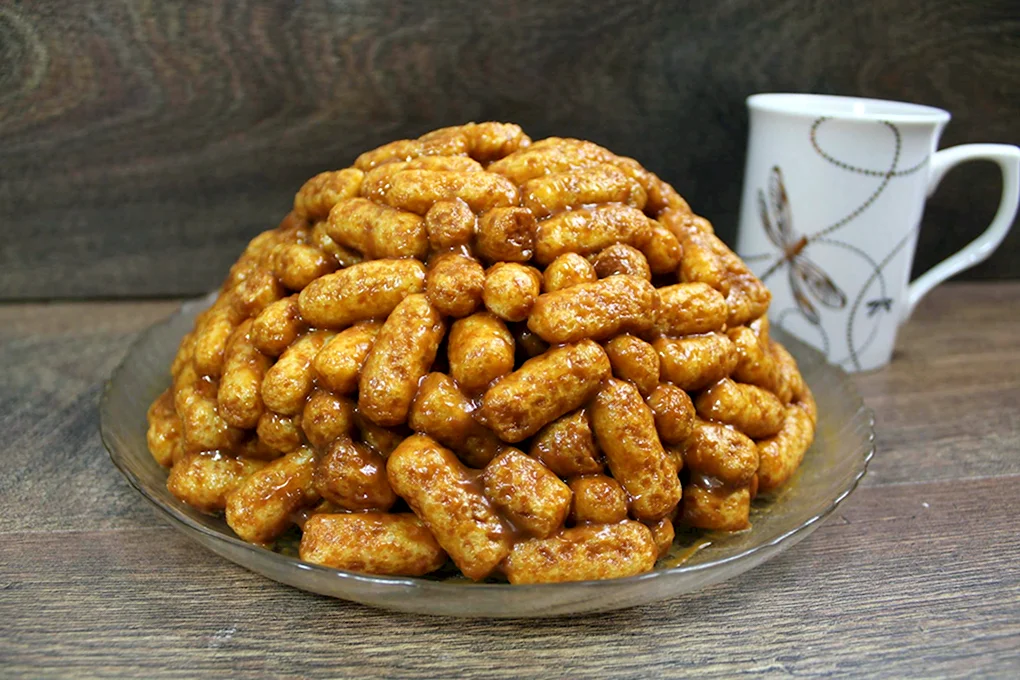 Чак Чак из кукурузных палочек и ирисок