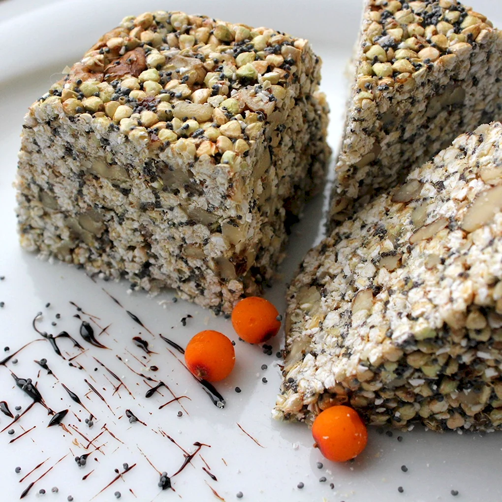 Десерт из зеленой гречки