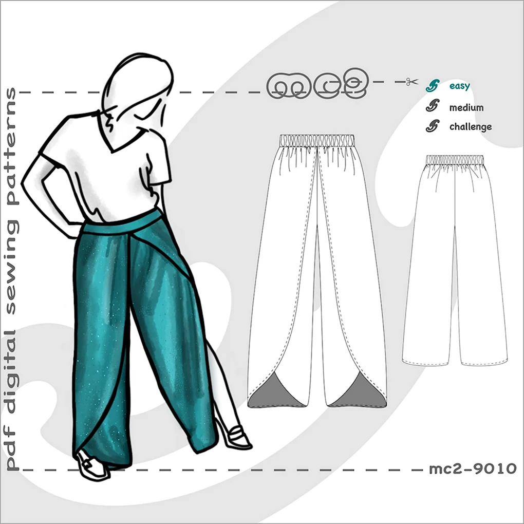 Dhoti брюки выкройка