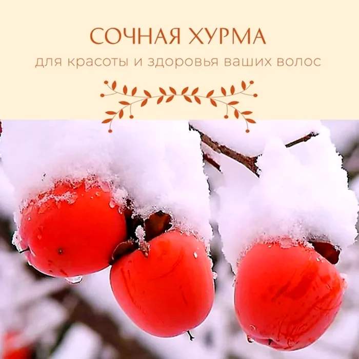 Фрукты в снегу