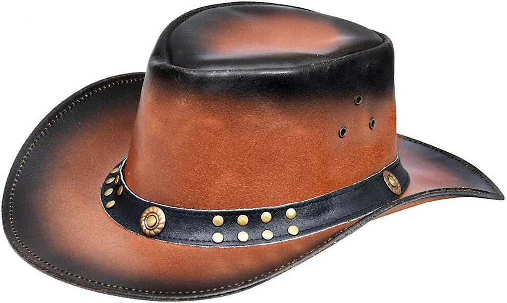 Hats real Leather Australian Western Style Cowboy Bush hat