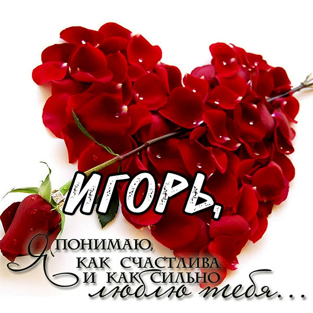 Игорь я тебя люблю