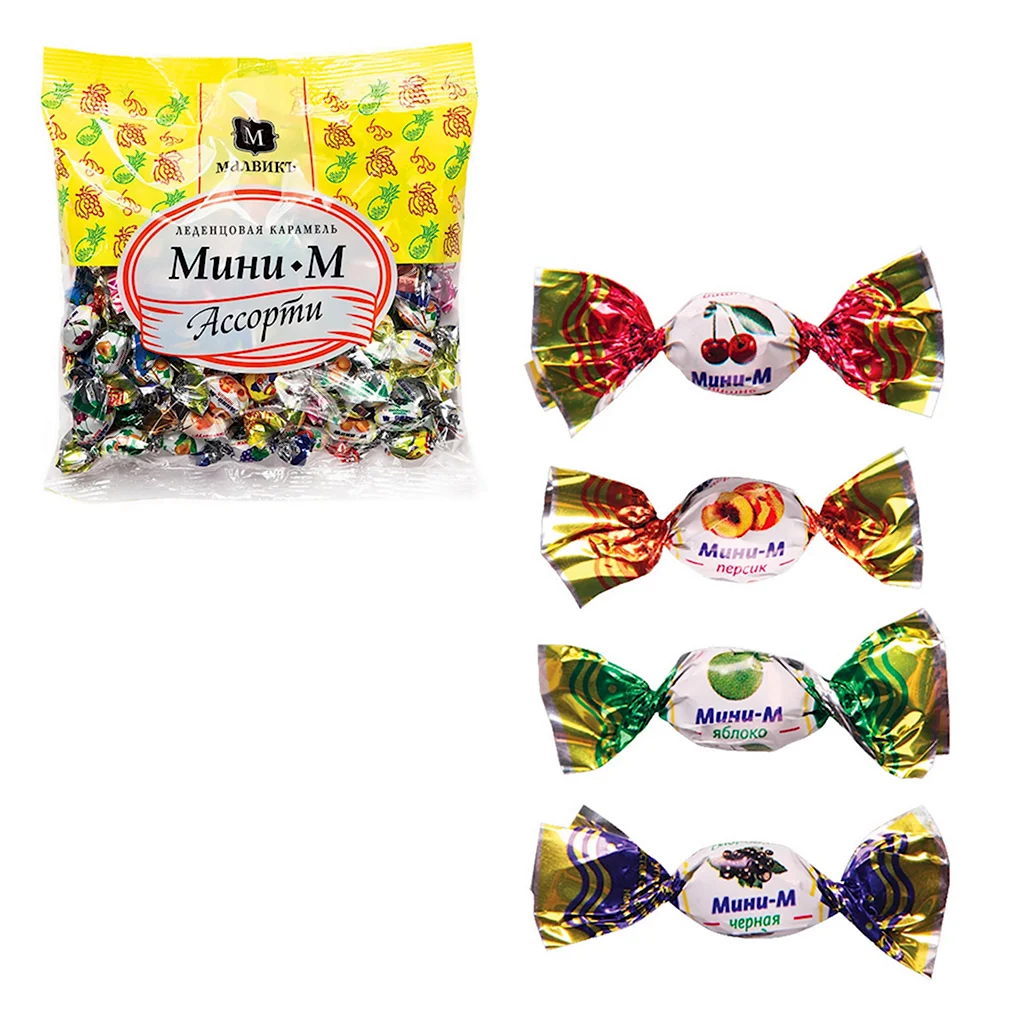 Карамель мини-м ассорти 180г