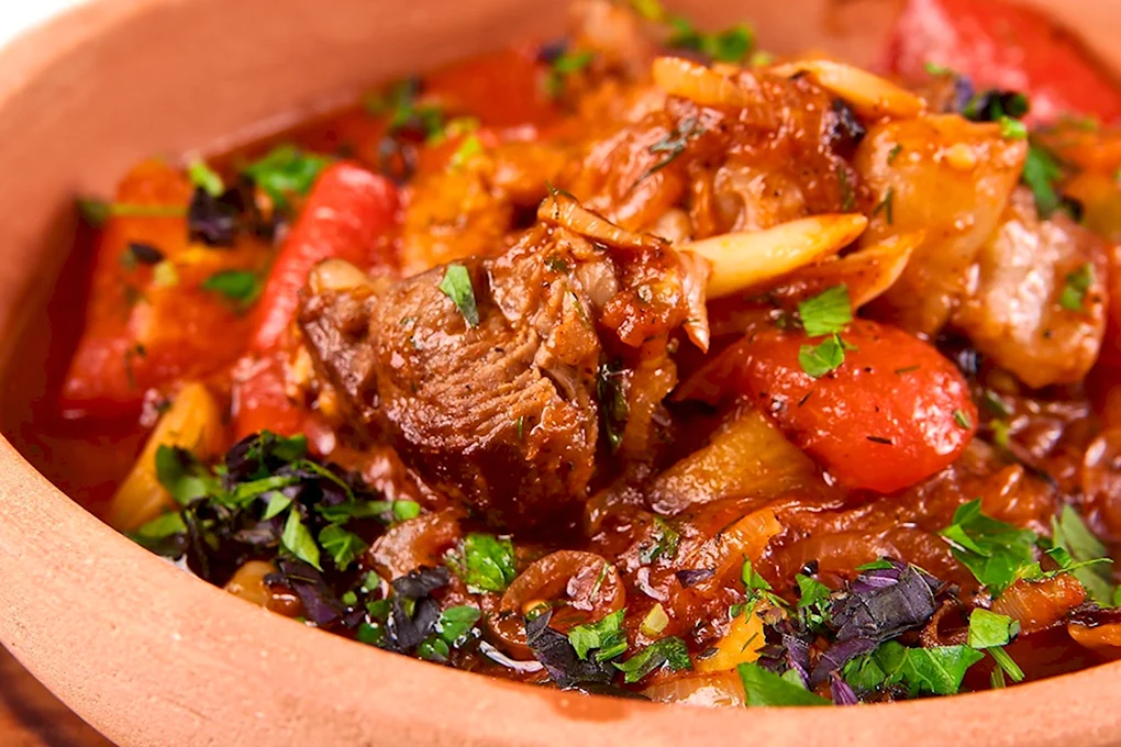 Хашлама из баранины с овощами
