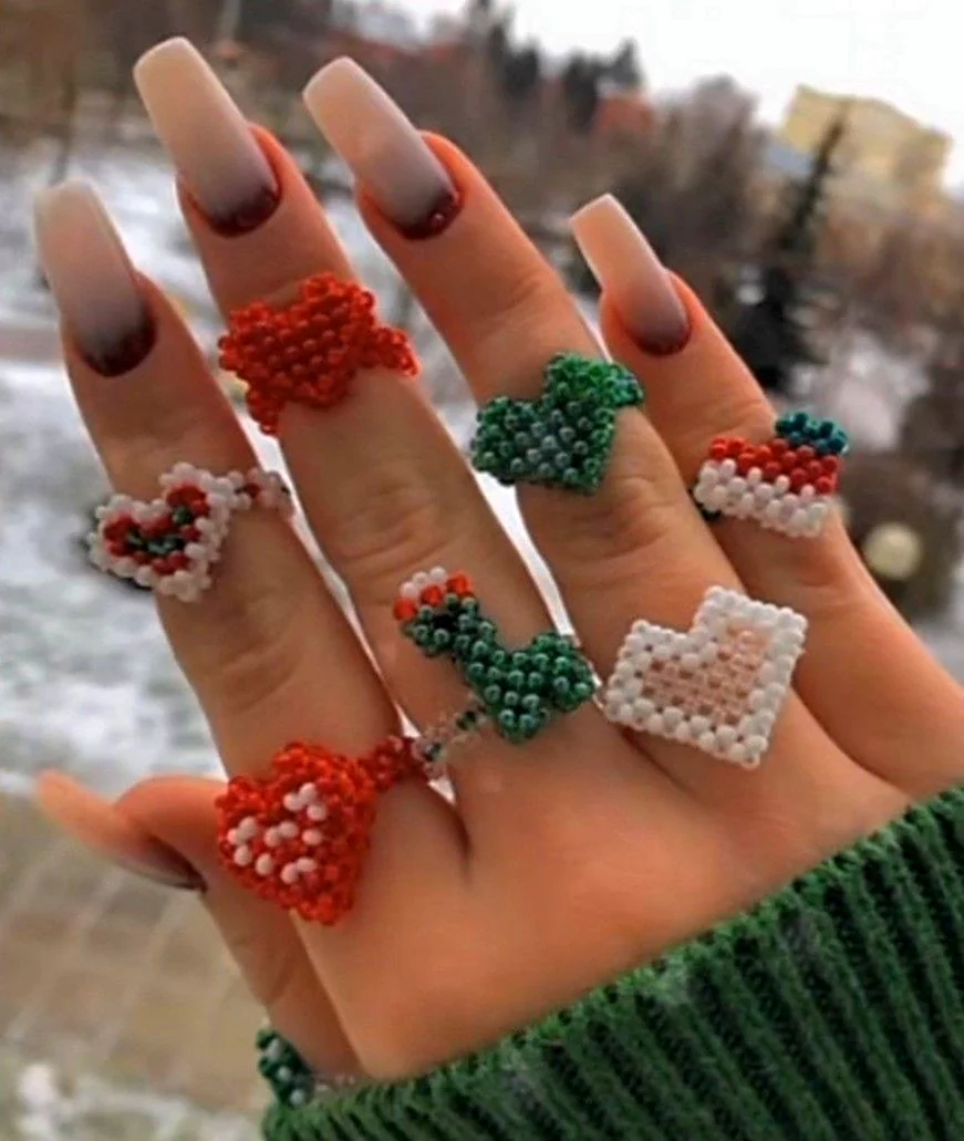Колечки из бисера