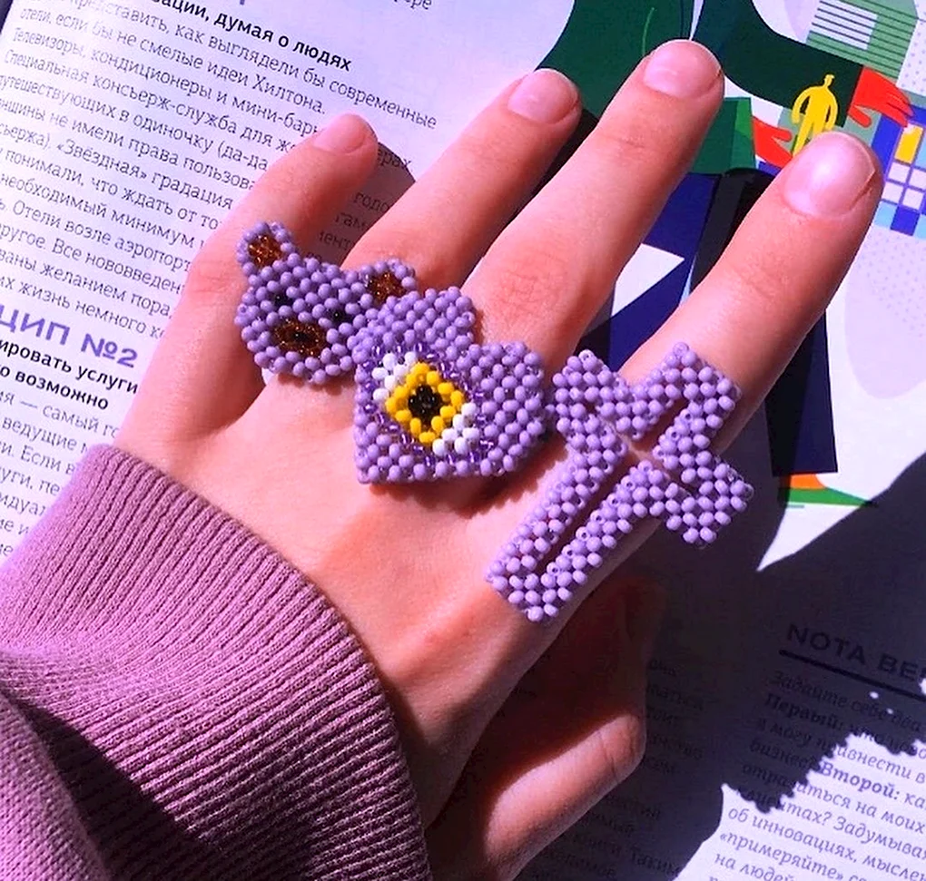 Кольца из бисера