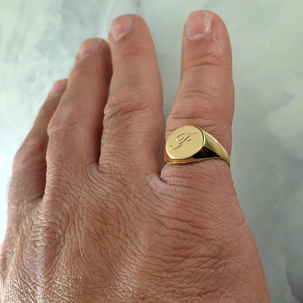 Кольцо мужское 24k Gold