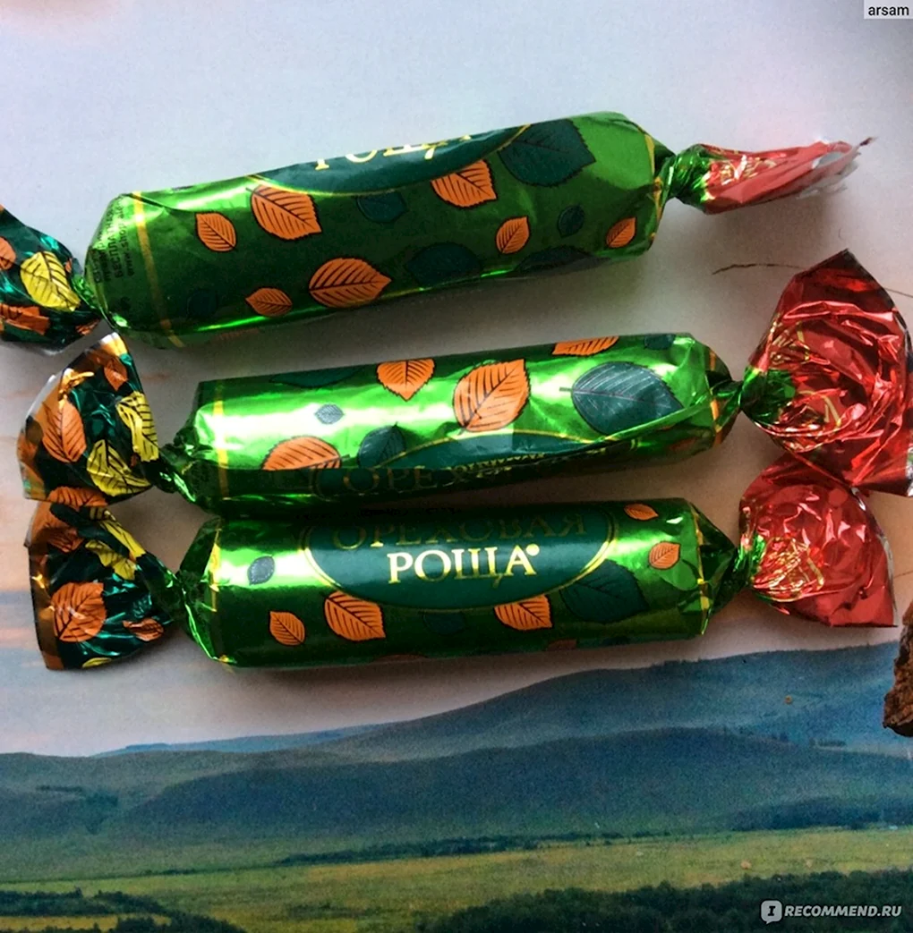Конфеты батончики Ореховая роща