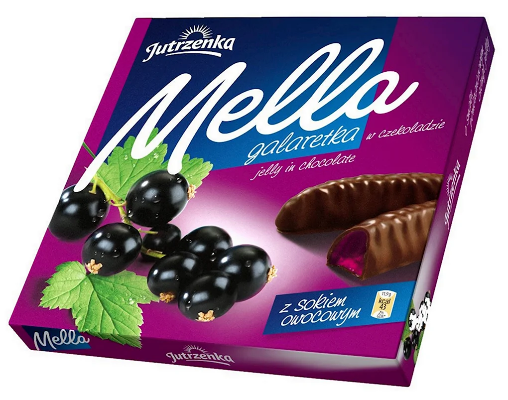 Конфеты Goplana Mella черная смородина