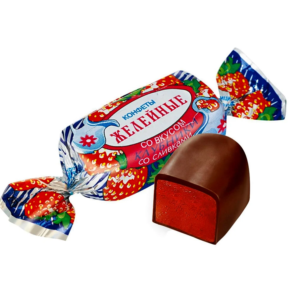 Конфеты желейные красный октябрь