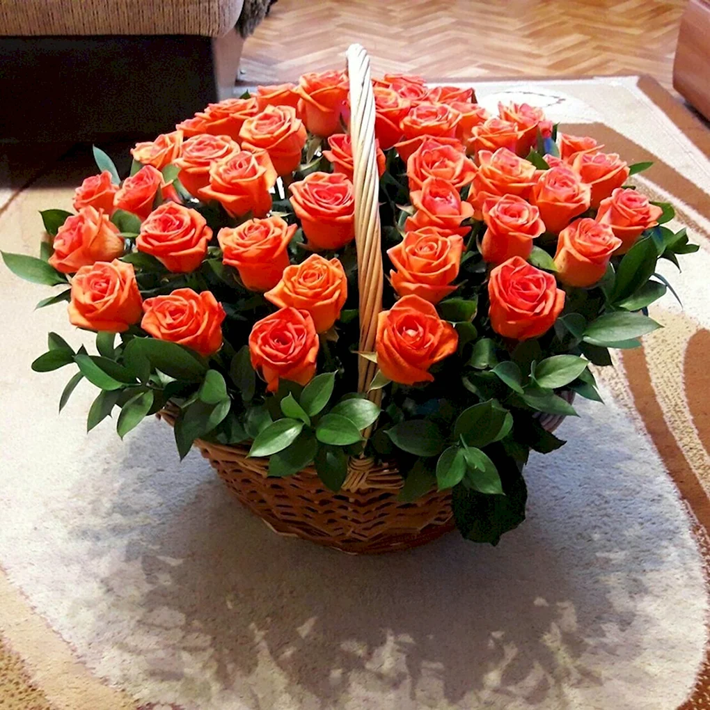 Корзина роз